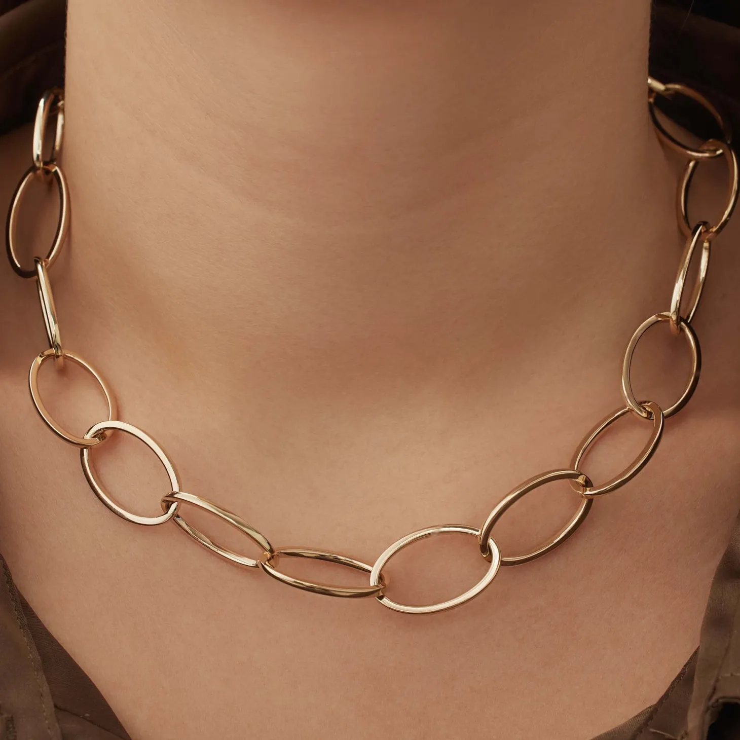 Isabel Bernard Aidee Annette 14 karaat gouden schakelketting Best