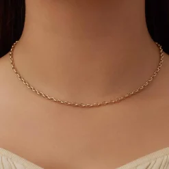 Isabel Bernard Aidee Camille 14 karaat gouden schakelketting Sale