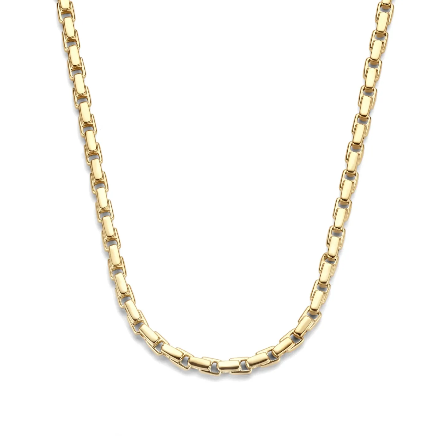 Isabel Bernard Aidee Gigi 14 karaat gouden collier met schakels Clearance