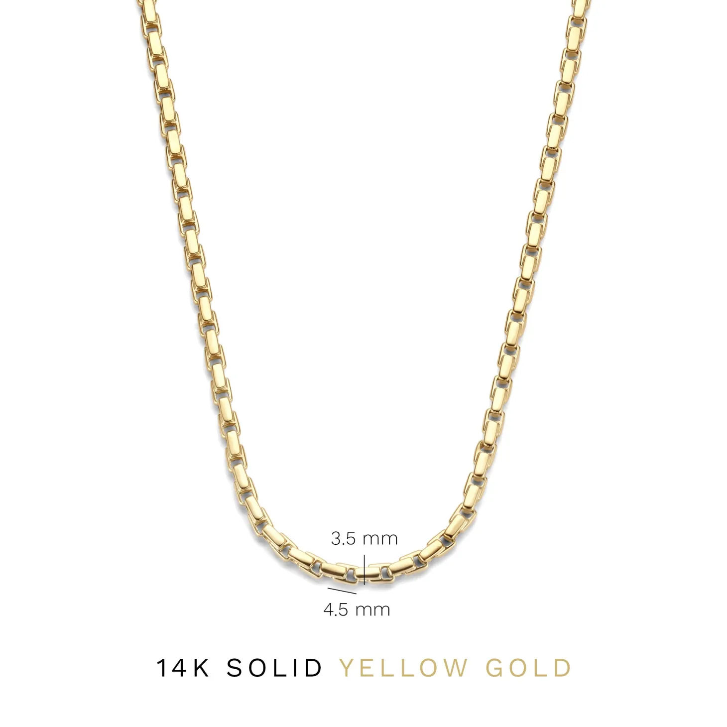 Isabel Bernard Aidee Gigi 14 karaat gouden collier met schakels Clearance