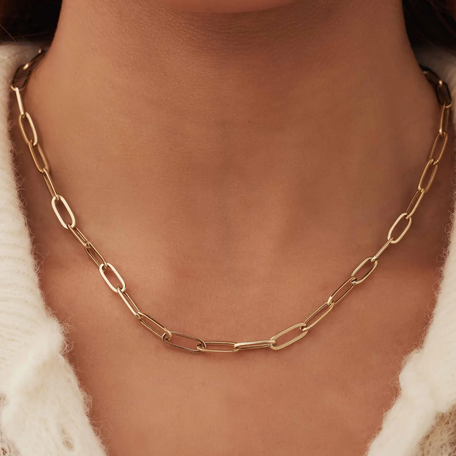 Isabel Bernard Aidee Odile 14 karaat gouden schakelketting Flash Sale