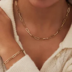 Isabel Bernard Aidee Odile 14 karaat gouden schakelarmband Best