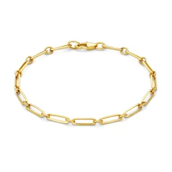 Isabel Bernard Aidee Raissa 14 karaat gouden schakelarmband Clearance