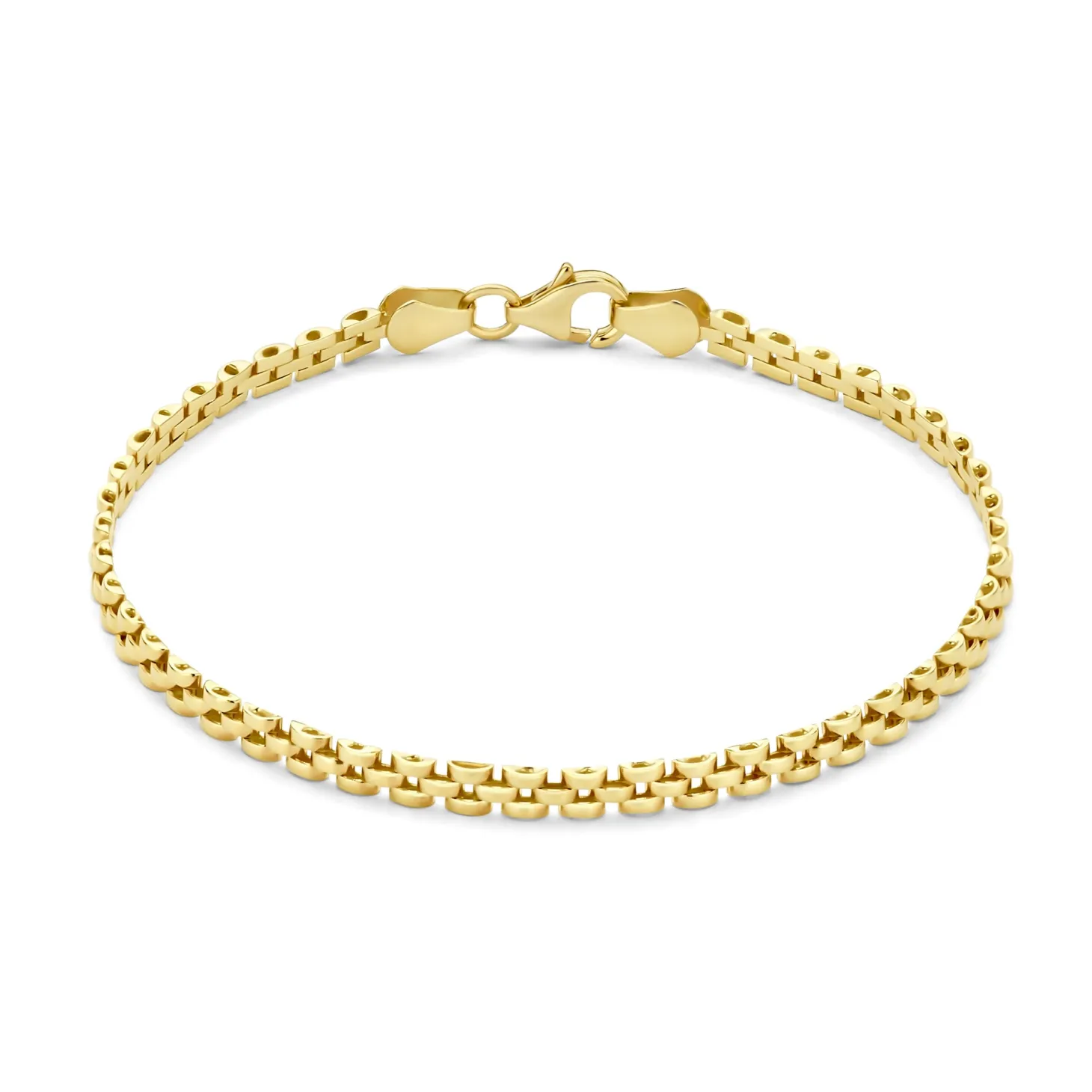 Isabel Bernard Aidee Rosine 14 karaat gouden schakelarmband New