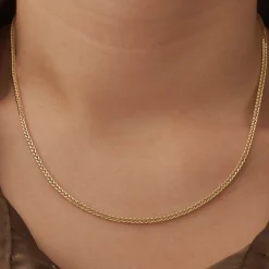 Isabel Bernard Aidee Sharla 14 karaat gouden schakelketting Best Sale