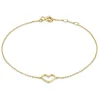 Isabel Bernard Belleville Amore 14 karaat gouden armband met hartje Best Sale
