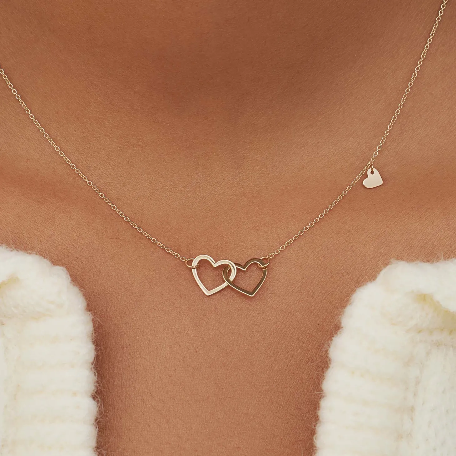 Isabel Bernard Belleville Amore 14 karaat gouden collier met hartje Hot