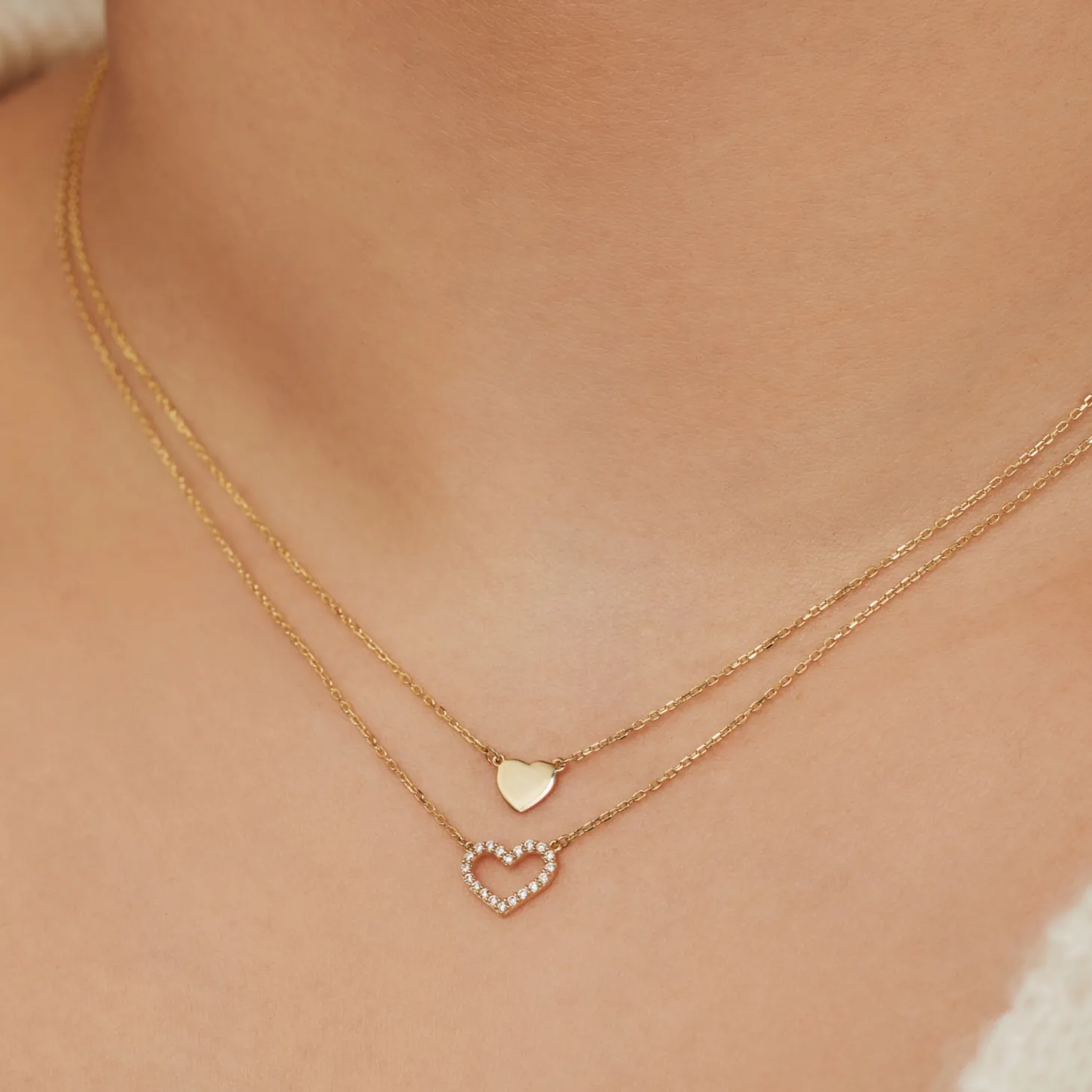 Isabel Bernard Belleville Amore 14 karaat gouden collier met hartje Hot
