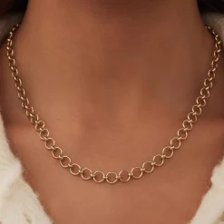 Isabel Bernard Belleville Axelle 14 karaat gouden schakelketting Best
