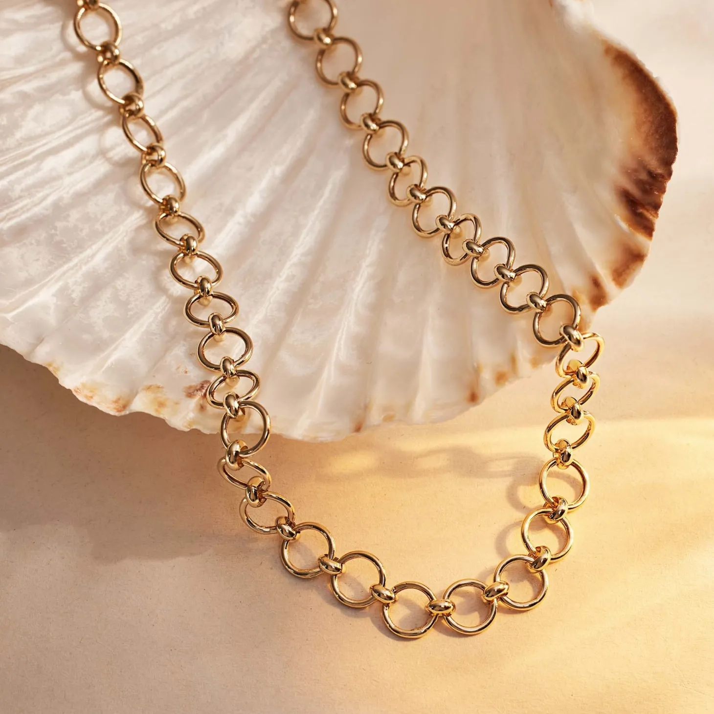Isabel Bernard Belleville Axelle 14 karaat gouden schakelketting Best