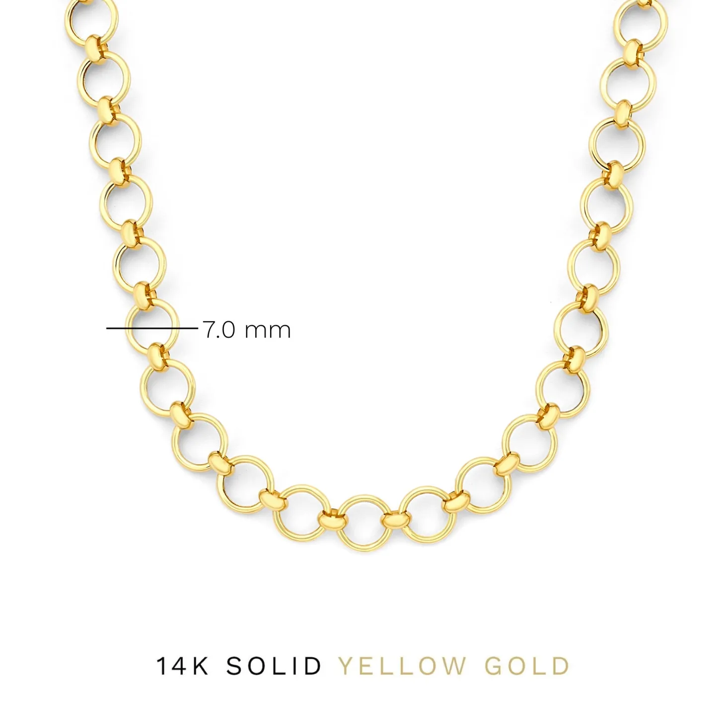 Isabel Bernard Belleville Axelle 14 karaat gouden schakelketting Best