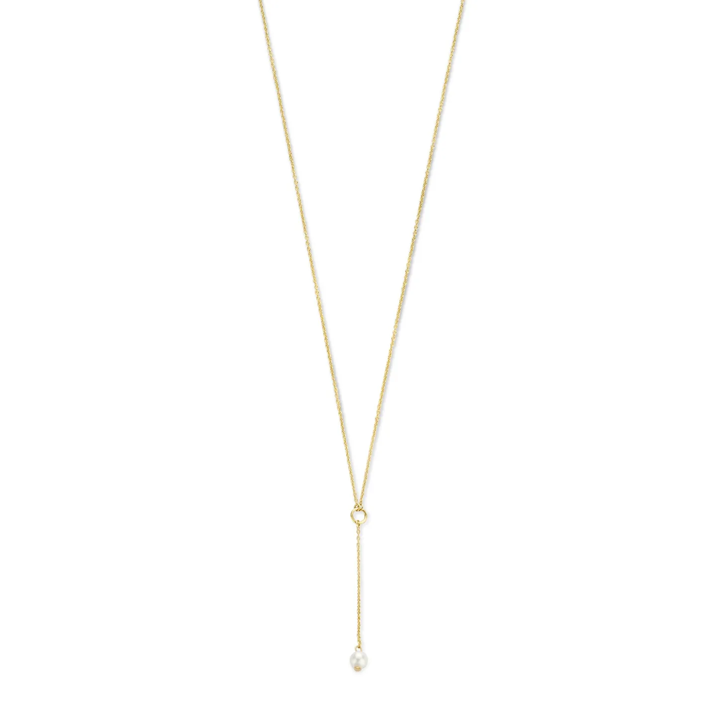 Isabel Bernard Belleville Luna 14 karaat gouden collier met zoetwaterparel Cheap