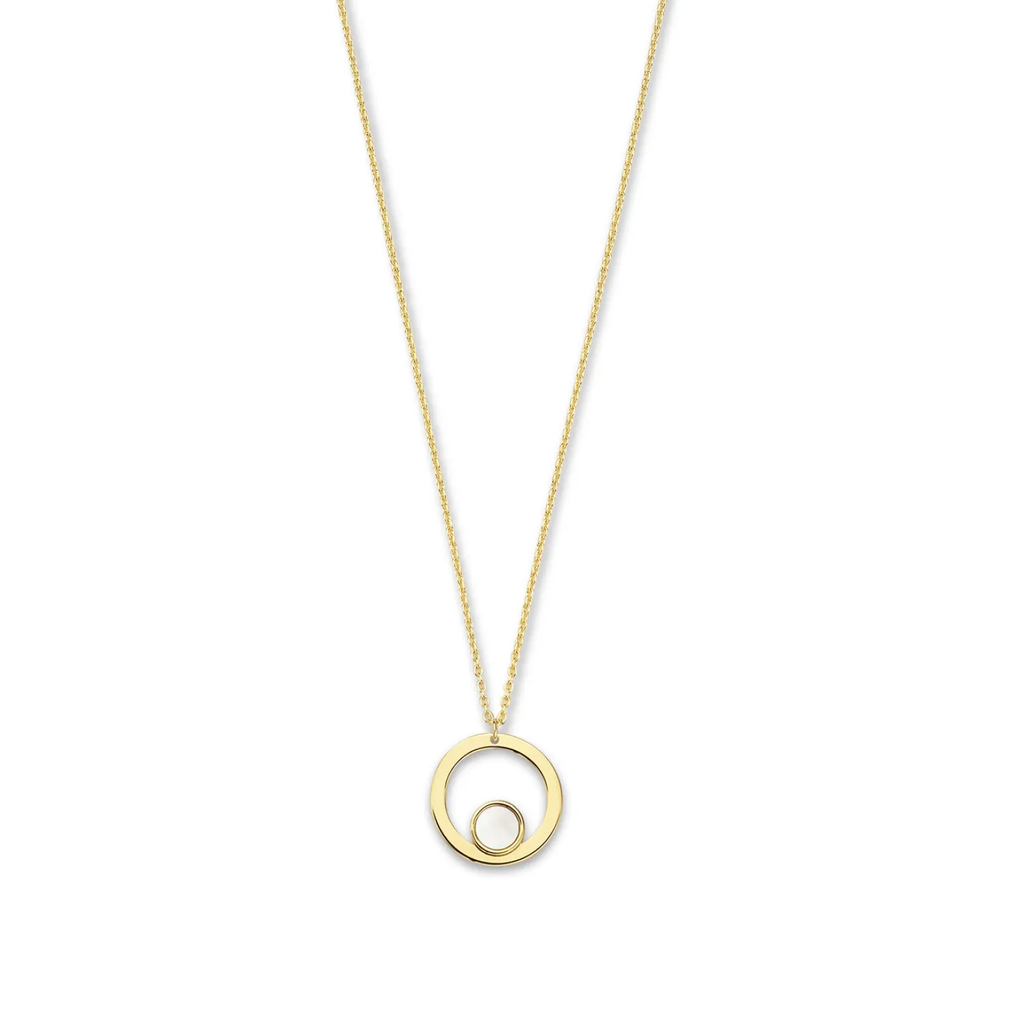 Isabel Bernard Belleville Nova 14 karaat gouden collier met parelmoer Hot