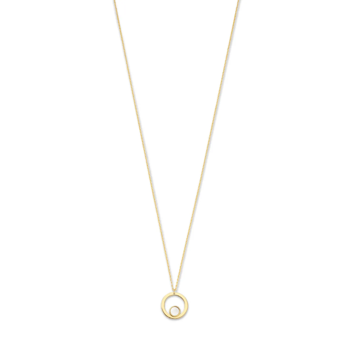 Isabel Bernard Belleville Nova 14 karaat gouden collier met parelmoer Hot