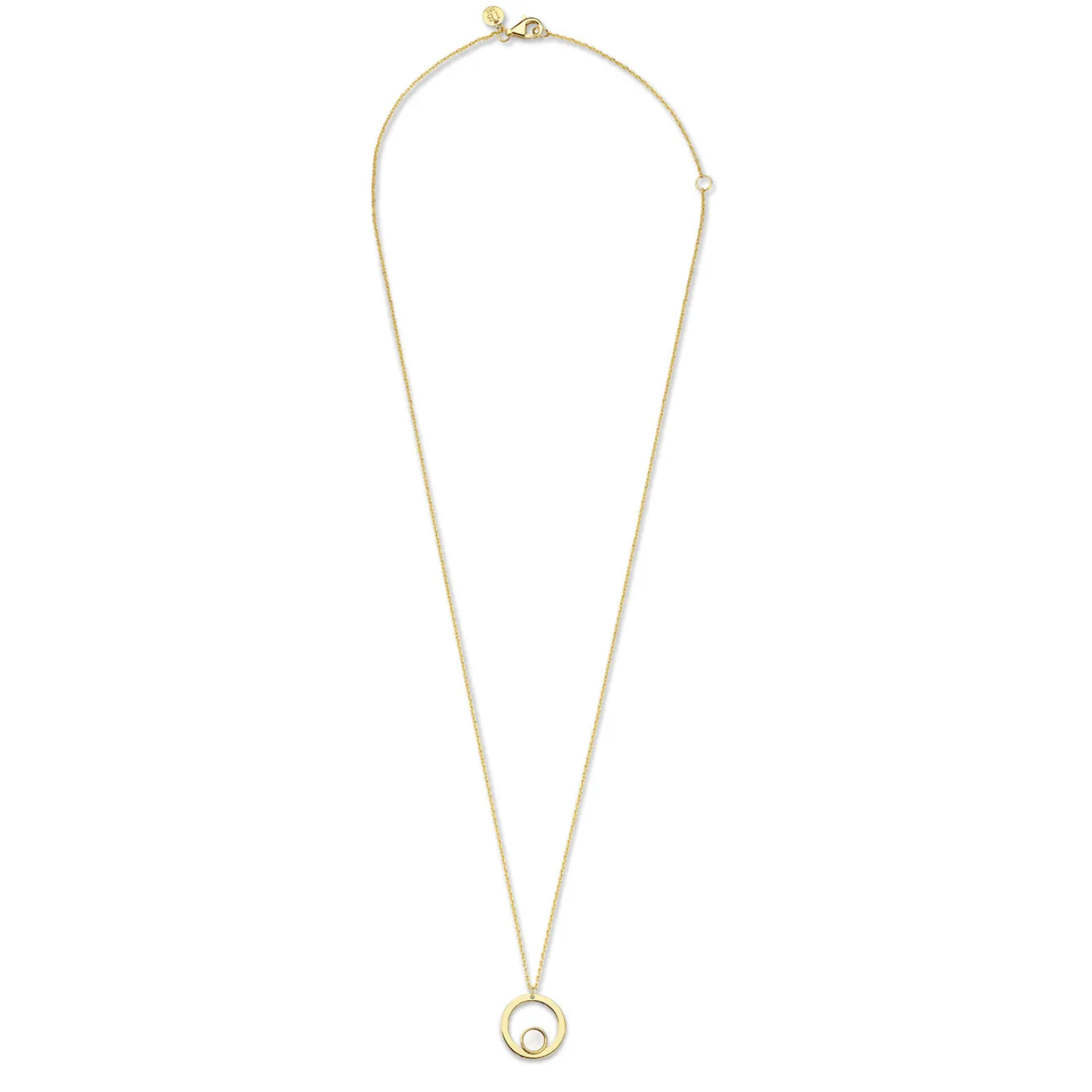 Isabel Bernard Belleville Nova 14 karaat gouden collier met parelmoer Hot