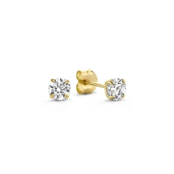 Isabel Bernard Cadeau d'Isabel 14 karaat gouden oorbellen set met zirkonia steentjes Flash Sale