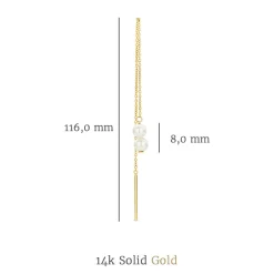 Isabel Bernard Cadeau d'Isabel 14 karaat gouden oorbellen set met zoetwaterparels Discount