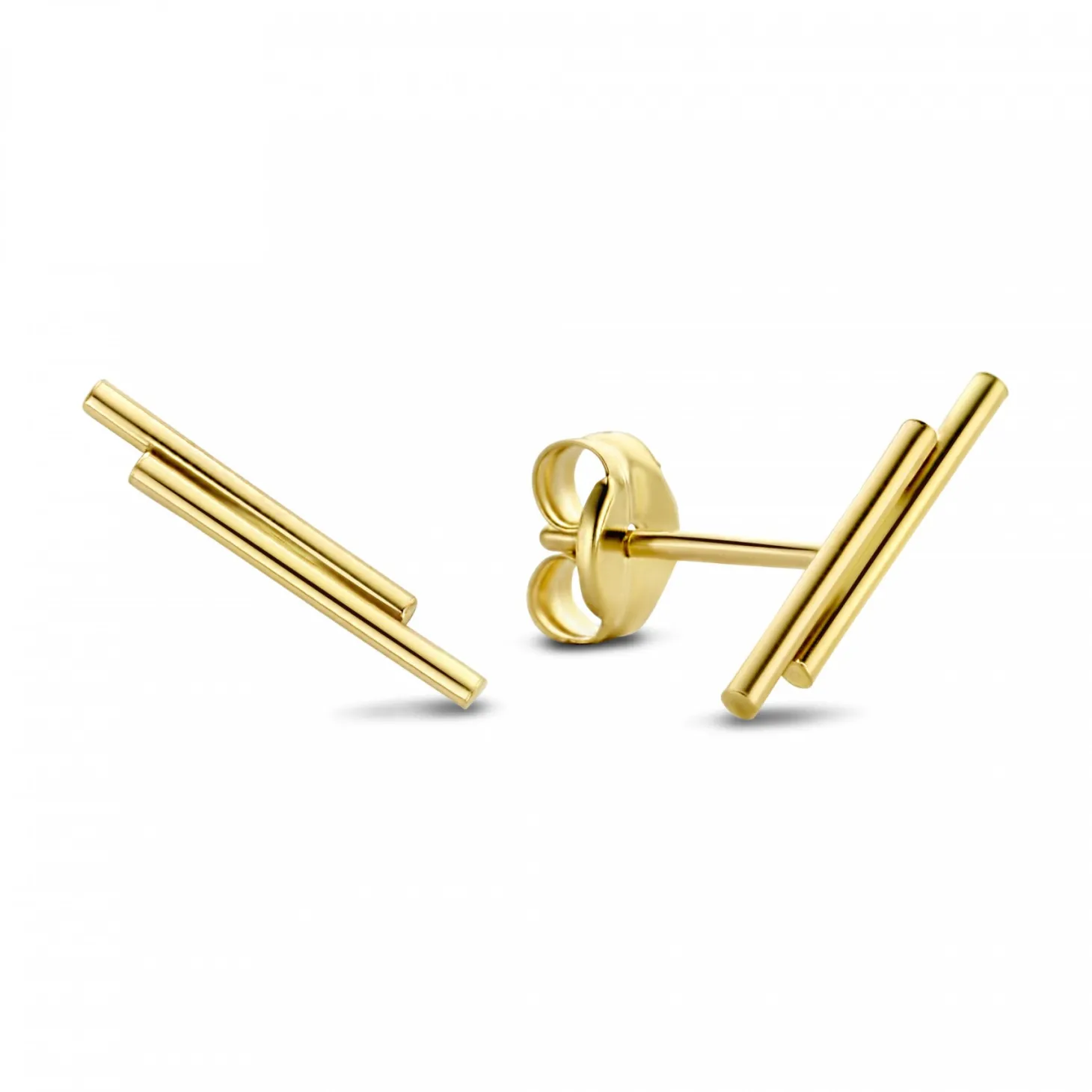 Isabel Bernard Cadeau d'Isabel 14 karaat gouden oorbellen set met staafjes Shop