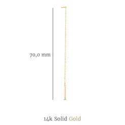 Isabel Bernard Cadeau d'Isabel 14 karaat gouden oorbellen set met staafjes Shop