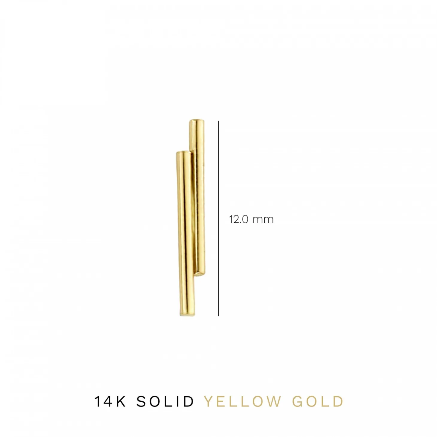 Isabel Bernard Cadeau d'Isabel 14 karaat gouden oorbellen set met staafjes Shop