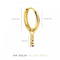 Isabel Bernard Cadeau d'Isabel 14 karaat gouden oorbellen set Fashion