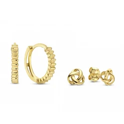 Isabel Bernard Cadeau d'Isabel 14 karaat gouden oorbellen set Best