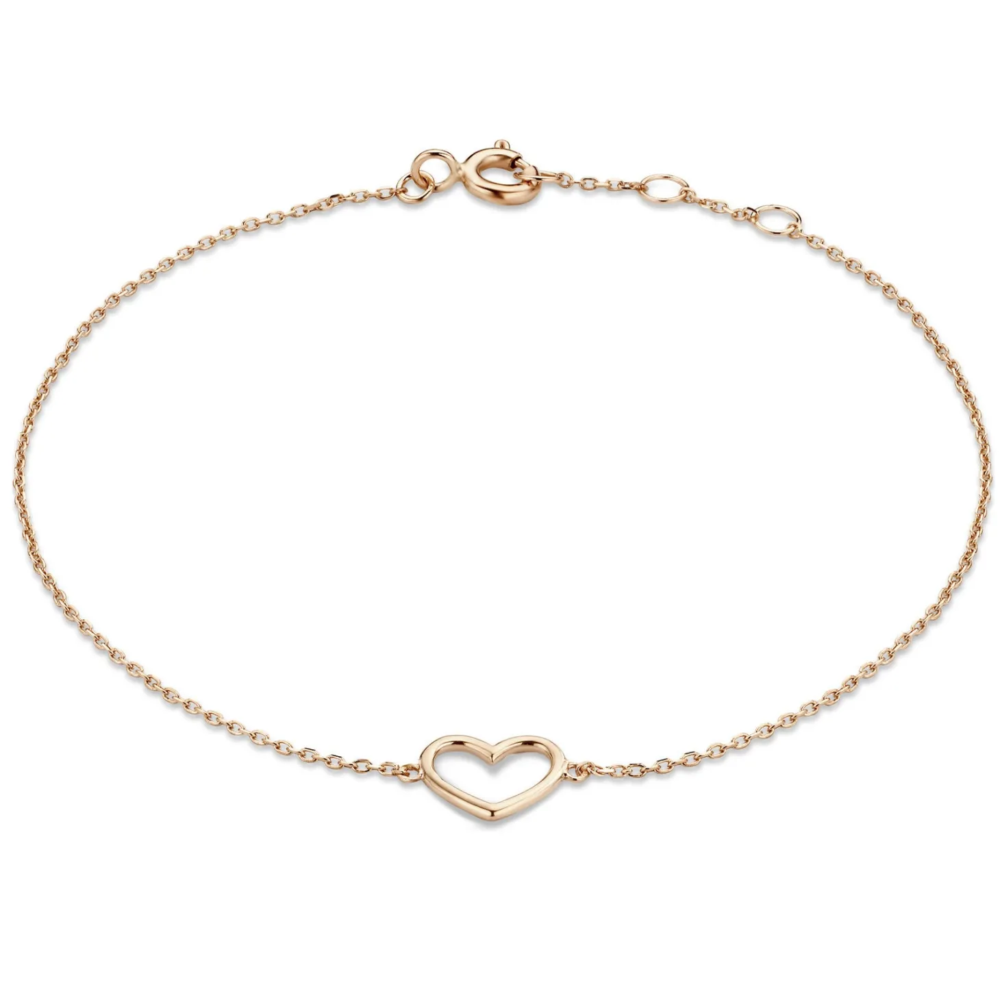 Isabel Bernard Cadeau d'Isabel 14 karaat rosé gouden collier en armband giftset met hartje Hot