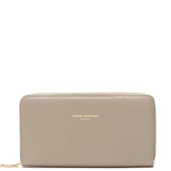 Isabel Bernard Cadeau d'Isabel taupe leren handtas en portemonnee giftset Best Sale