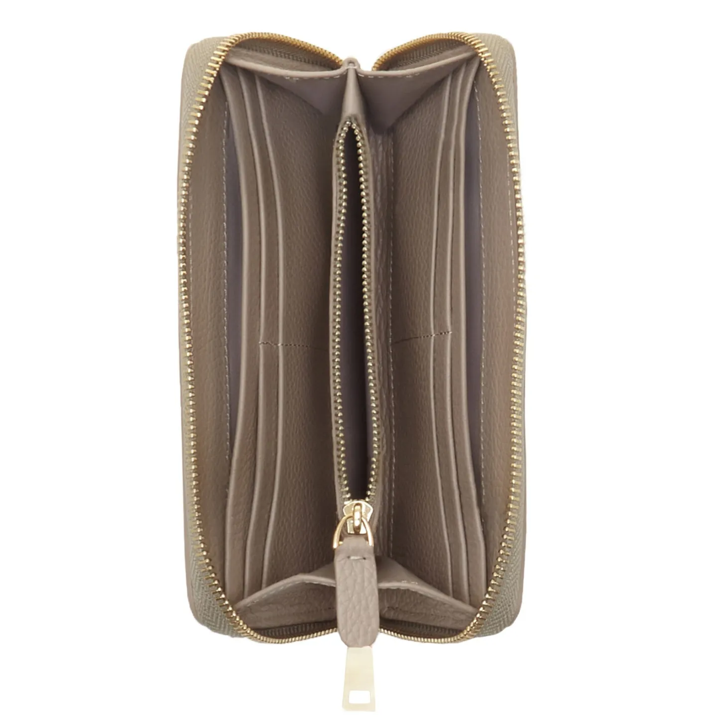 Isabel Bernard Cadeau d'Isabel taupe leren handtas en portemonnee giftset Best Sale