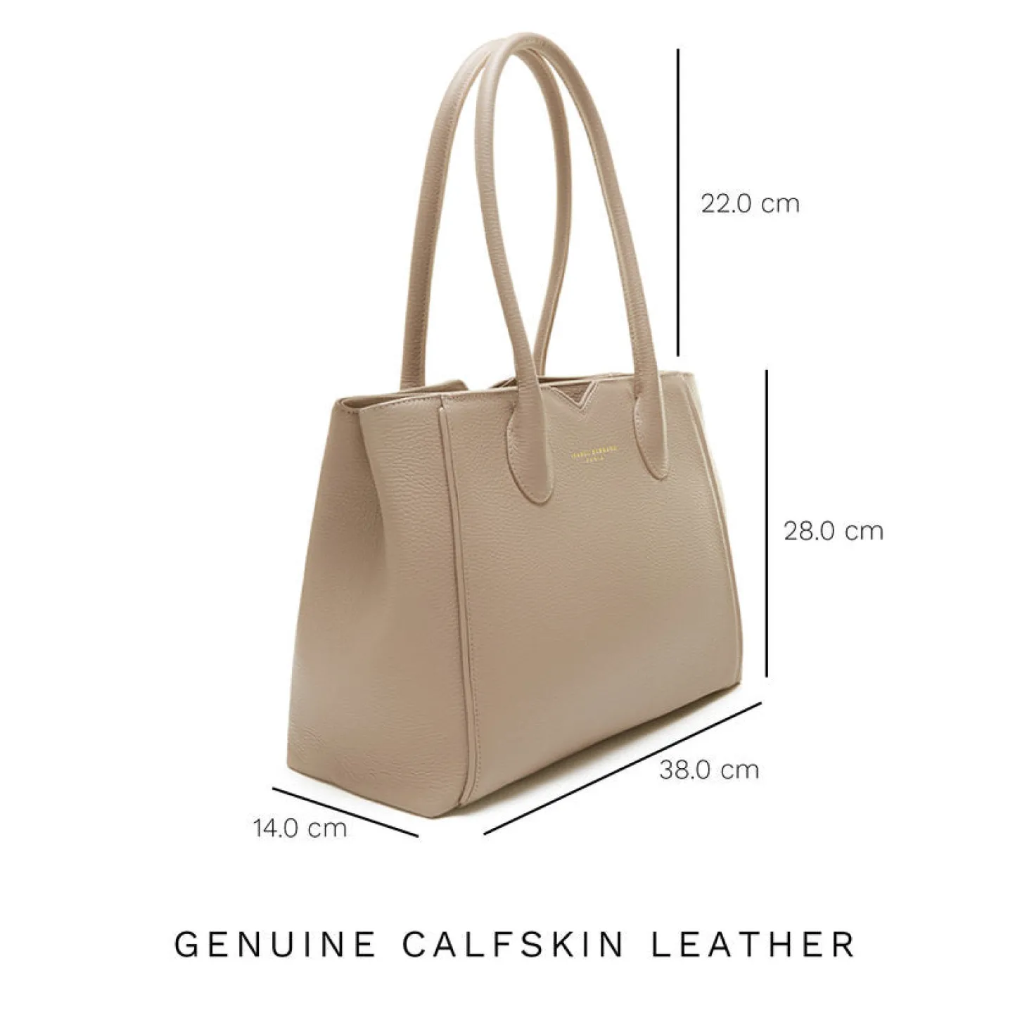 Isabel Bernard Cadeau d'Isabel taupe leren handtas en portemonnee giftset Best Sale