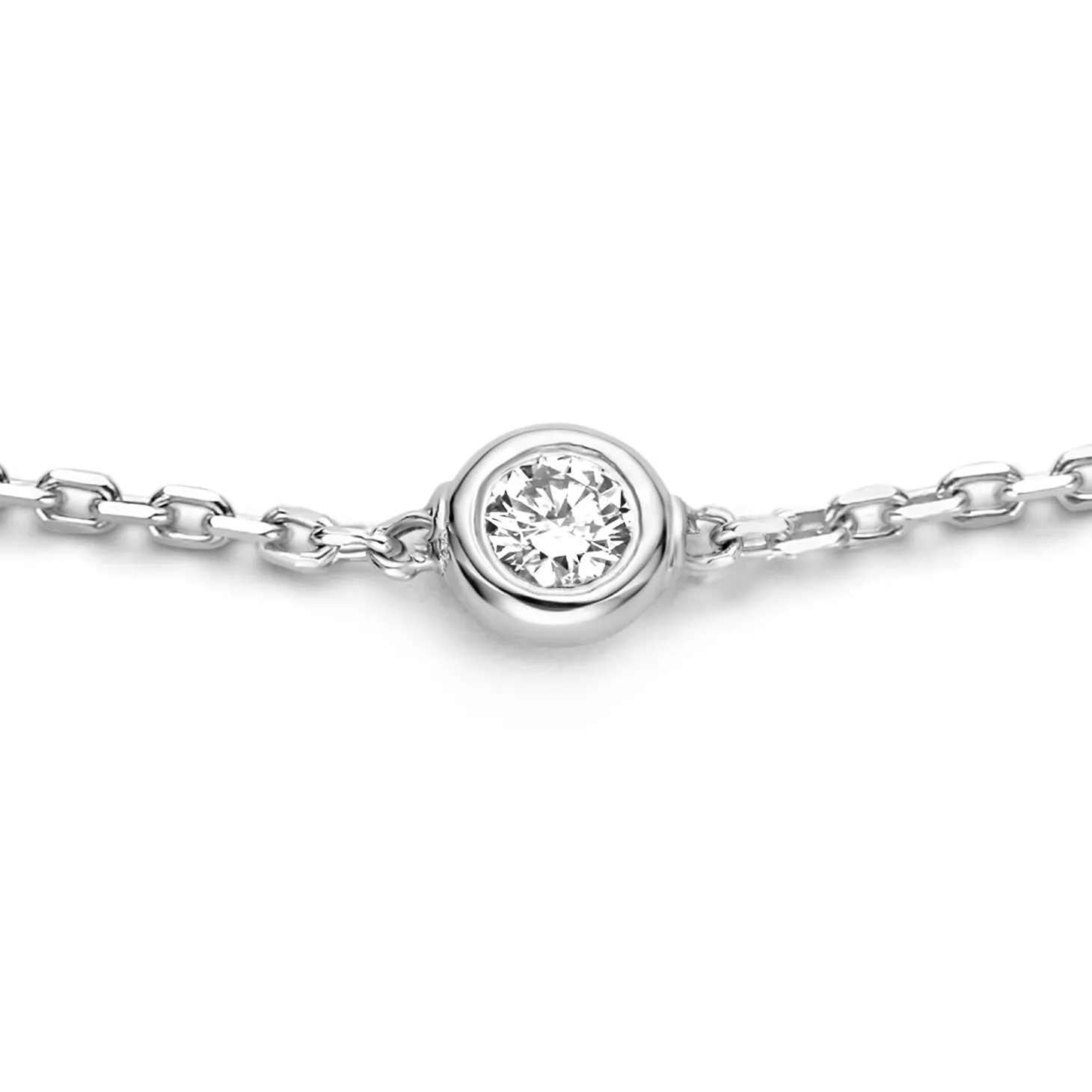 Isabel Bernard De la Paix Alfie 14 karaat witgouden armband met diamant 0.05 karaat Flash Sale