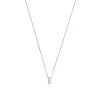 Isabel Bernard De la Paix Celesse 14 karaat witgouden collier met diamant 0.07 karaat Clearance