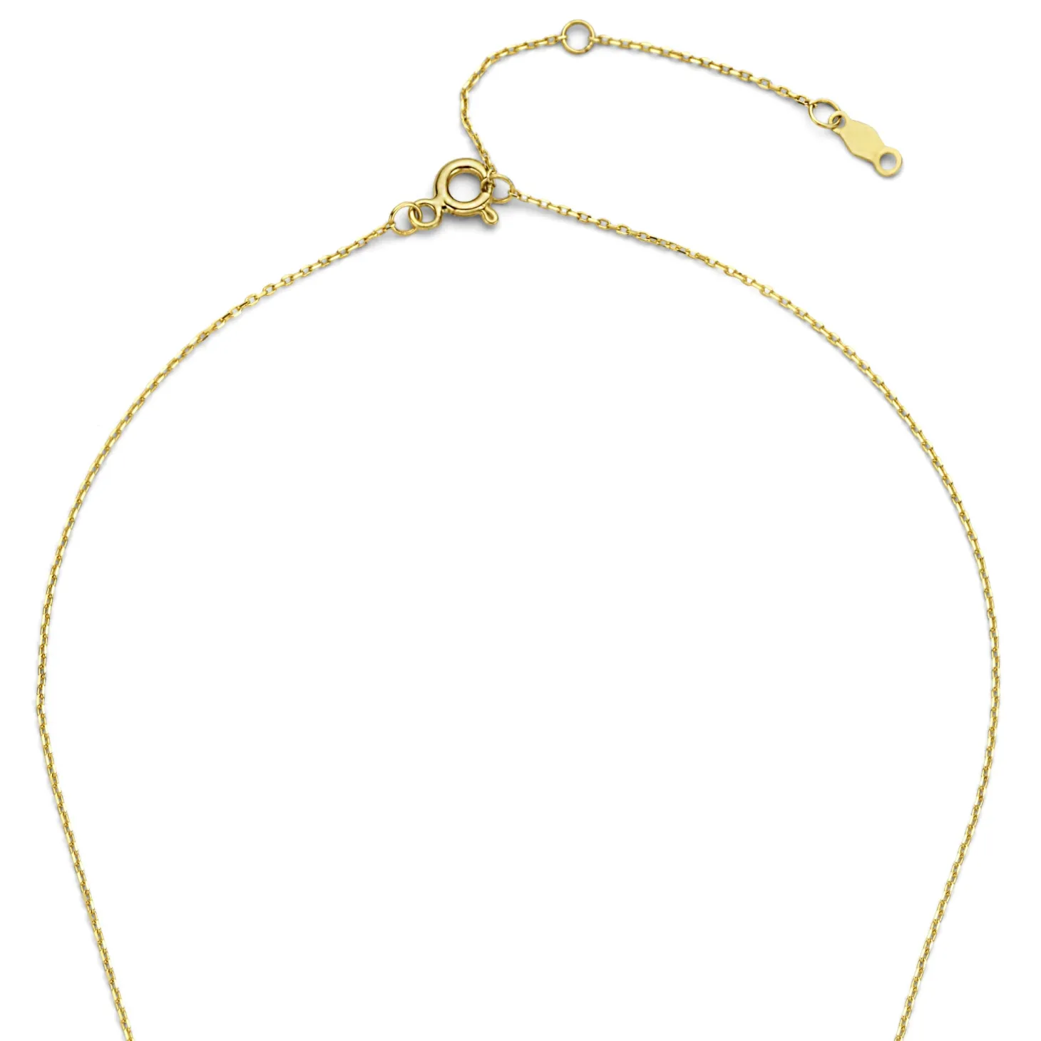Isabel Bernard De la Paix Christine 14 karaat gouden collier met diamant 0.10 karaat Cheap