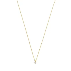 Isabel Bernard De la Paix Emily 14 karaat gouden collier met diamant 0.05 karaat Best