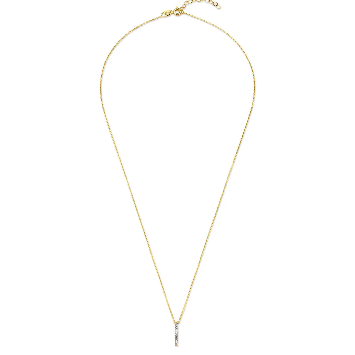 Isabel Bernard De la Paix Flavie 14 karaat gouden collier met diamant 0.06 karaat Cheap