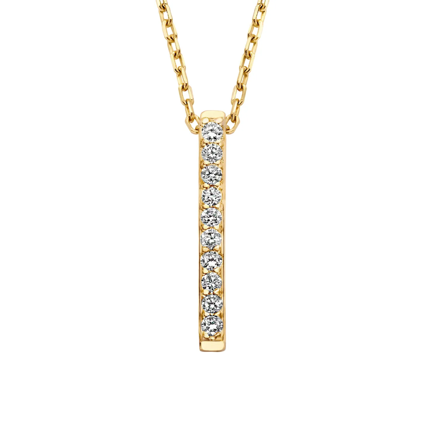Isabel Bernard De la Paix Flavie 14 karaat gouden collier met diamant 0.06 karaat Cheap