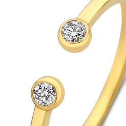 Isabel Bernard De la Paix Flavie 14 karaat gouden ring met diamant 0.08 karaat Hot