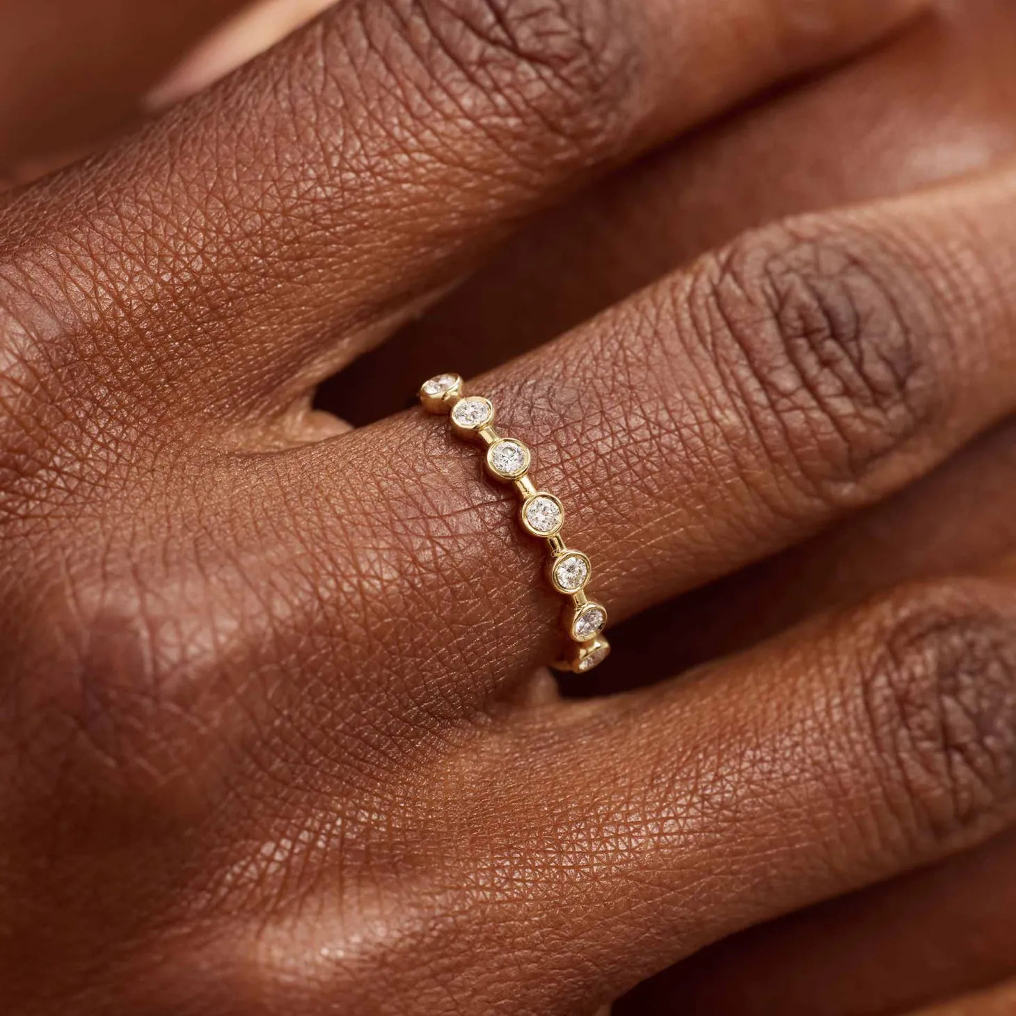 Isabel Bernard De la Paix Flavie 14 karaat gouden ring met diamant 0.18 karaat Store