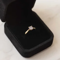 Isabel Bernard De la Paix Hanaé 14 karaat gouden ring met diamant 0.08 karaat Store