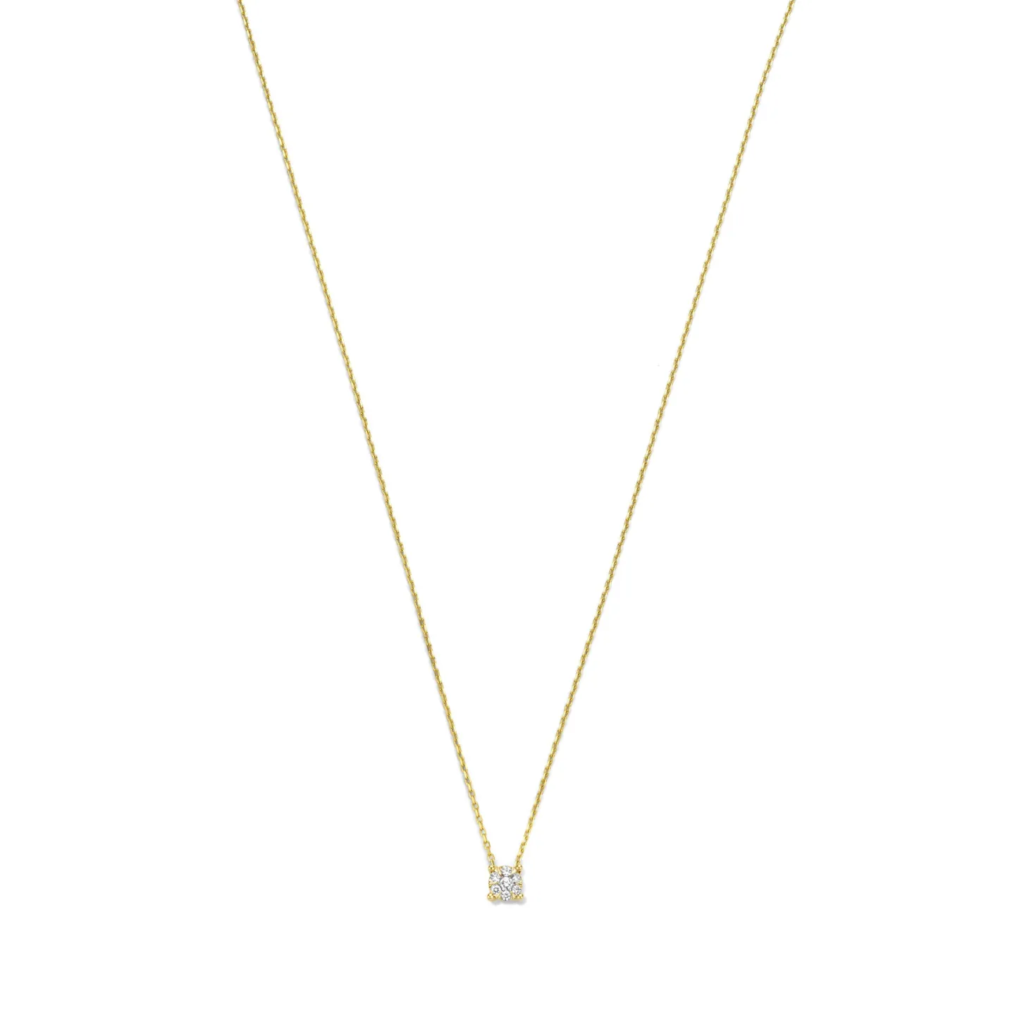 Isabel Bernard De la Paix Hanaé 14 karaat gouden collier met diamant 0.08 karaat Hot