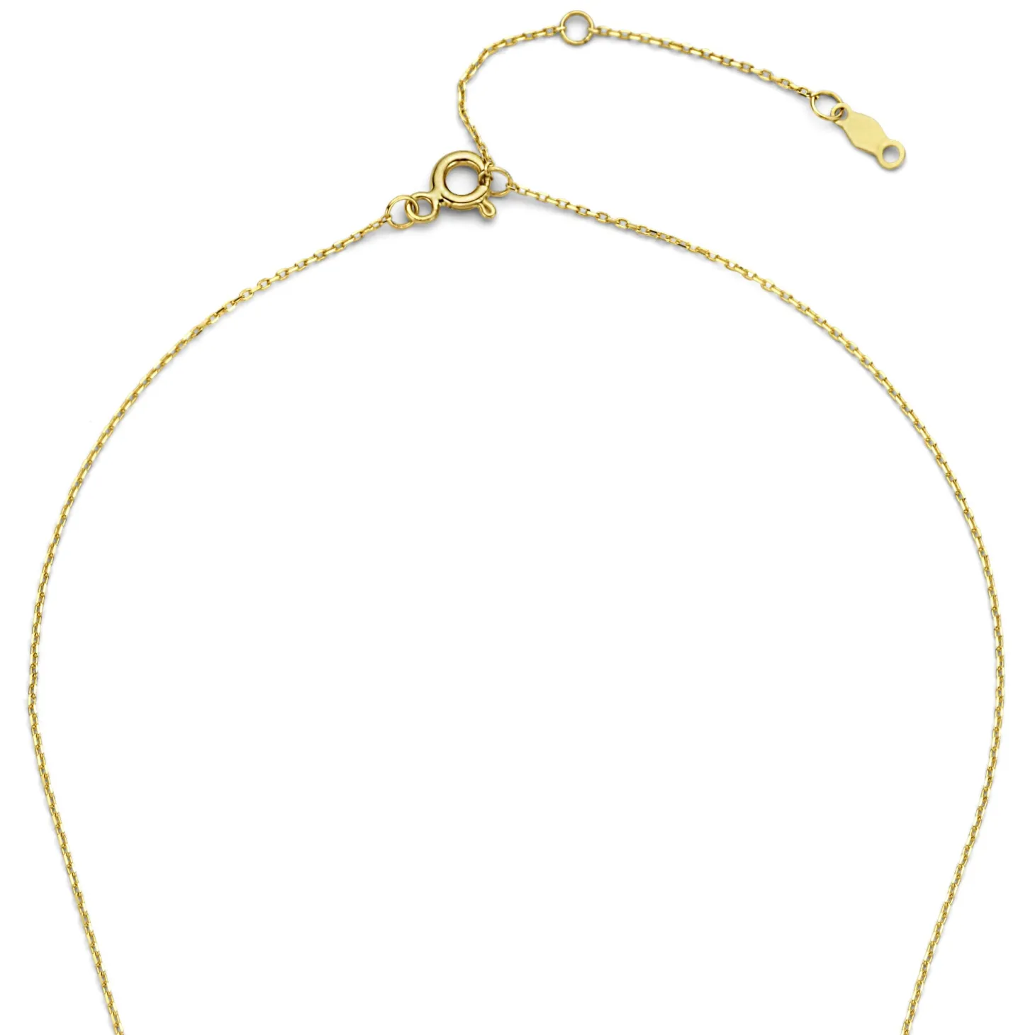 Isabel Bernard De la Paix Hanaé 14 karaat gouden collier met diamant 0.14 karaat Online