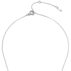 Isabel Bernard De la Paix Hanaé 14 karaat witgouden collier met diamant 0.14 karaat New