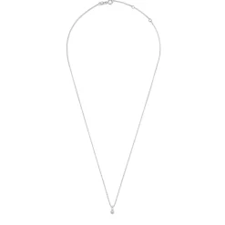 Isabel Bernard De la Paix Inaya 14 karaat witgouden collier met diamant 0.01 karaat Cheap