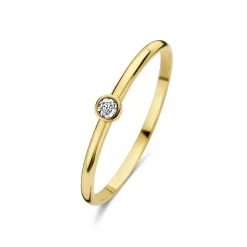Isabel Bernard De la Paix Inaya 14 karaat gouden ring met diamant 0.01 karaat Best