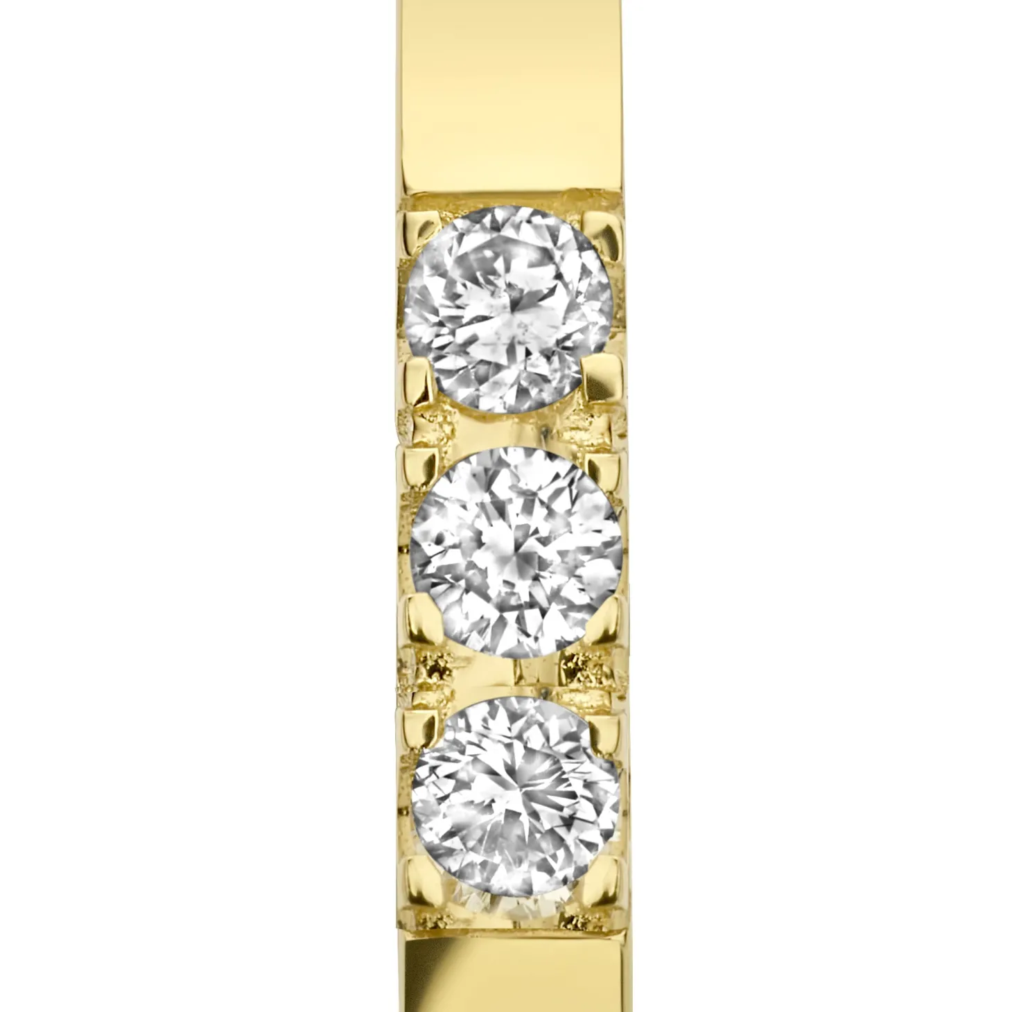 Isabel Bernard De la Paix Madeline 14 karaat gouden creolen met diamant 0.15 karaat Shop