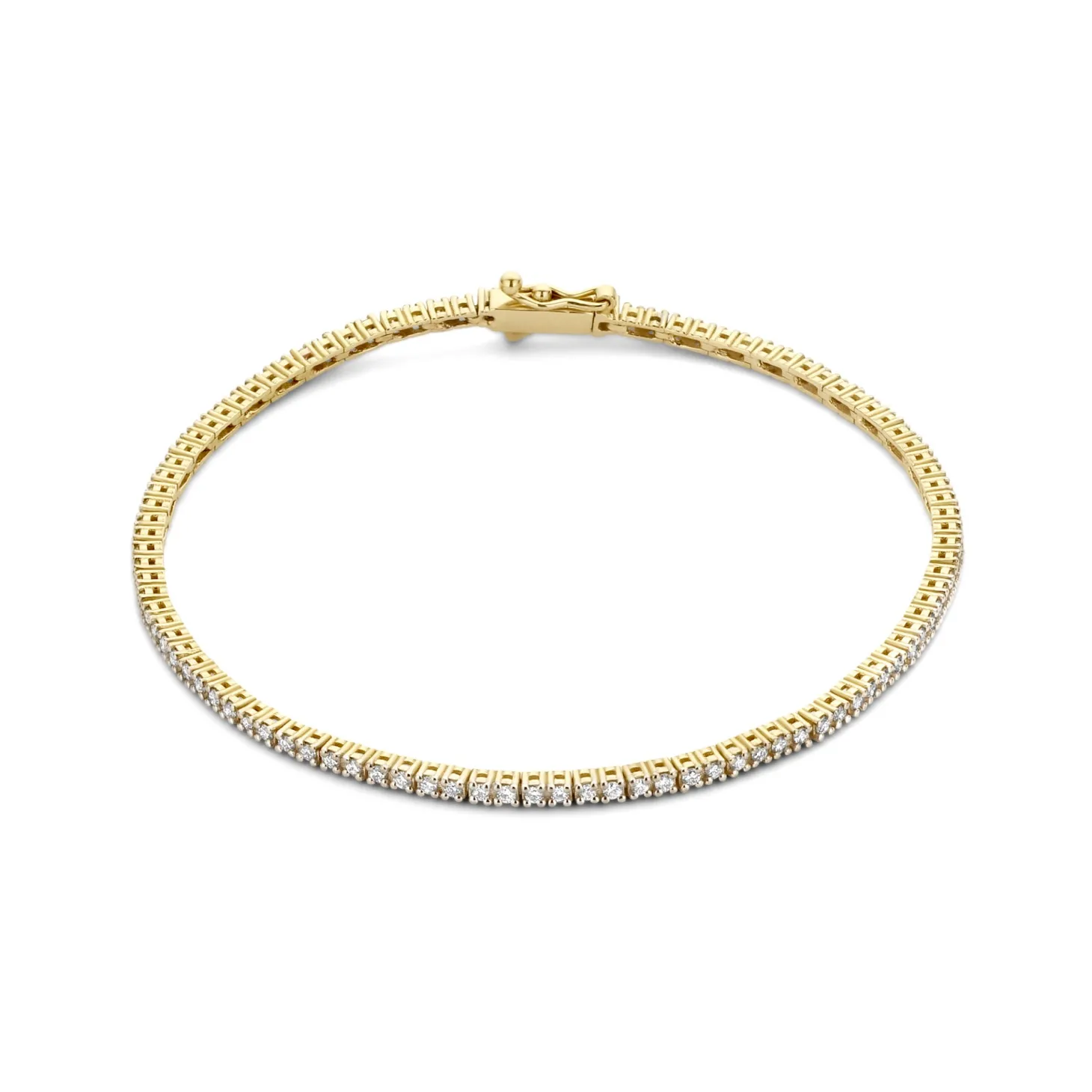 Isabel Bernard De la Paix Madeline 14 karaat gouden tennis armband met diamant 1.08 karaat Cheap