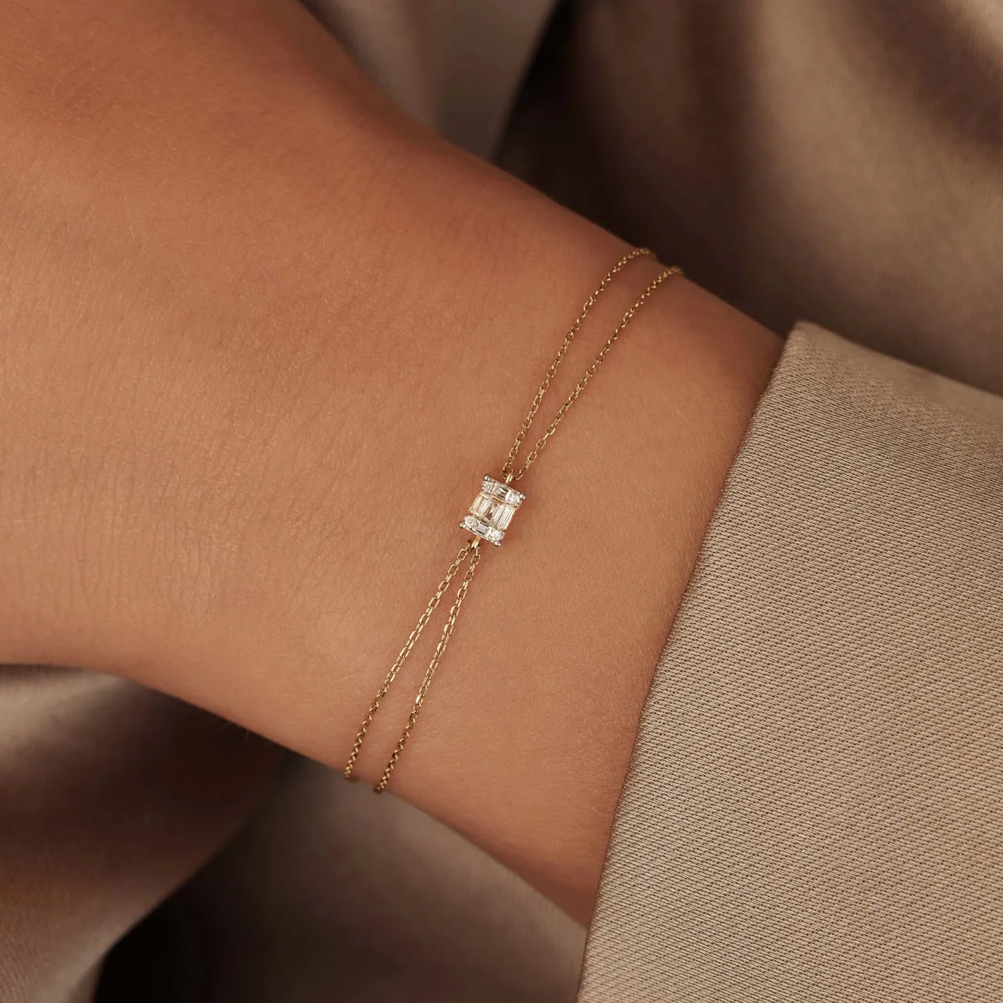 Isabel Bernard De la Paix Maxime 14 karaat gouden armband met diamant 0.10 karaat Best Sale