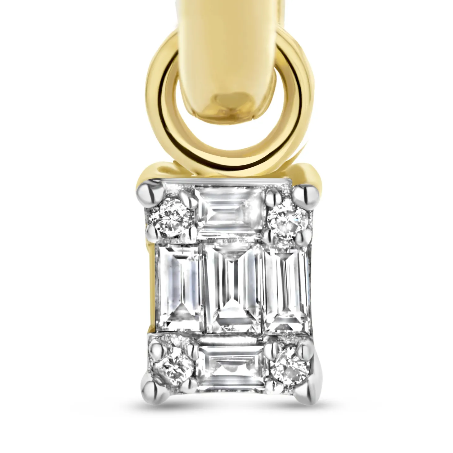 Isabel Bernard De la Paix Maxime 14 karaat gouden creolen met diamant 0.18 karaat Shop