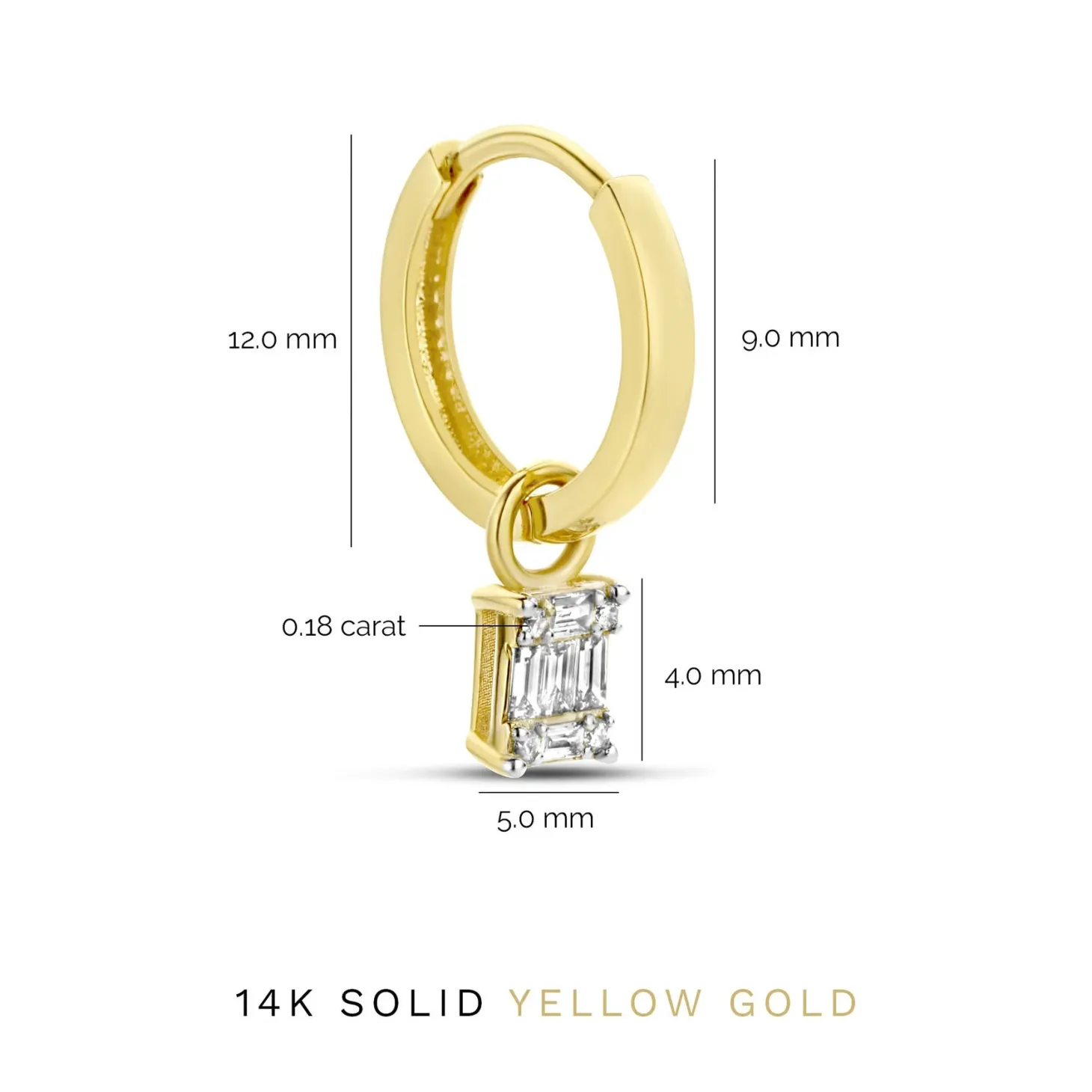 Isabel Bernard De la Paix Maxime 14 karaat gouden creolen met diamant 0.18 karaat Shop