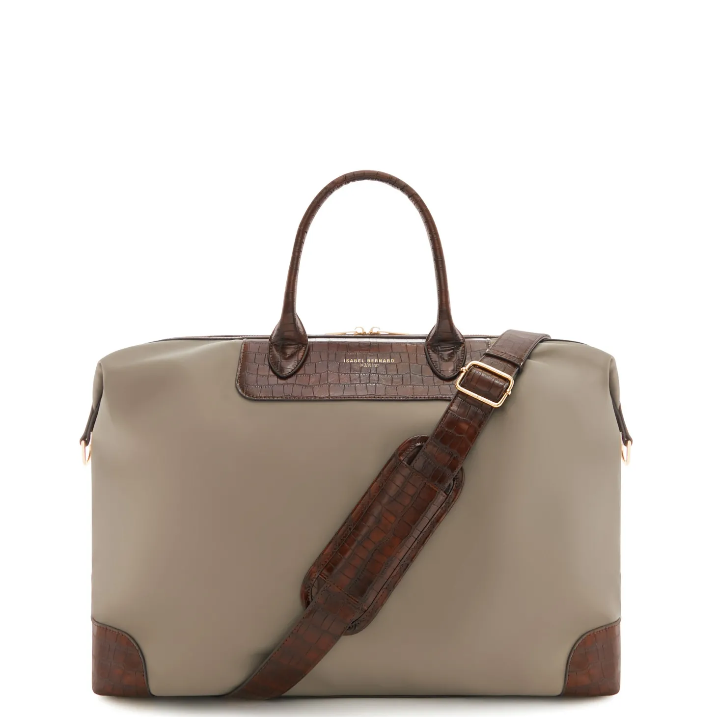 Isabel Bernard Du Louvre Celie taupe weekendtas klein Clearance